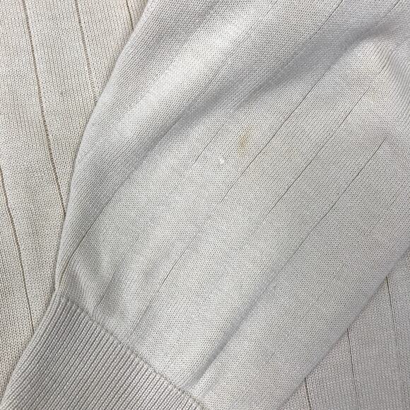 BRANDINI Italy Silk Polo Top Men XXL Sand Wide Rib Business Casual Academia Y2K - Picture 9 of 10